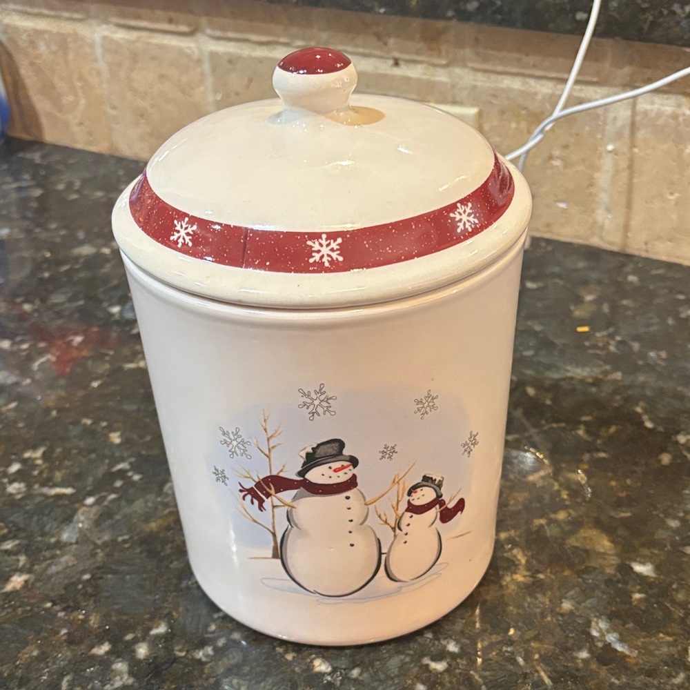 Royal Seasons stoneware canister